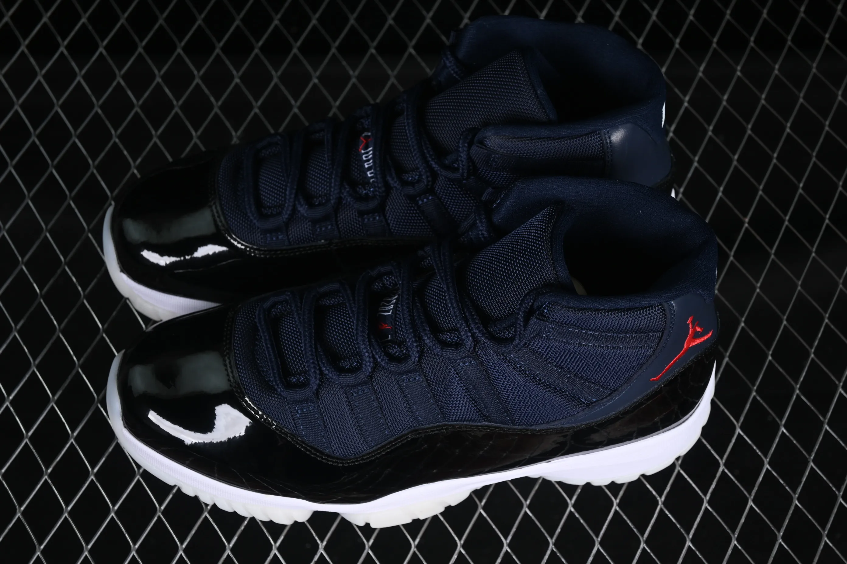 All categories Air Jordan Jordan series basketball shoes Air Jordan 11 Air Jordan 11 Retro AJ11 Joe 11 navy blue high-top basketball shoes CT8012-406